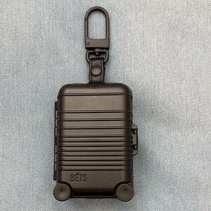 BEIS Black Micro Roller bag charm.